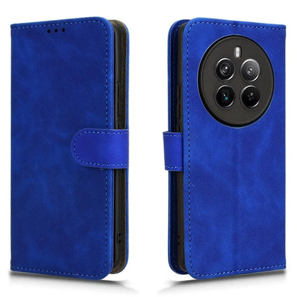 For Realme 12+ 5G Case Skin-touch Leather Wallet Phone Cover