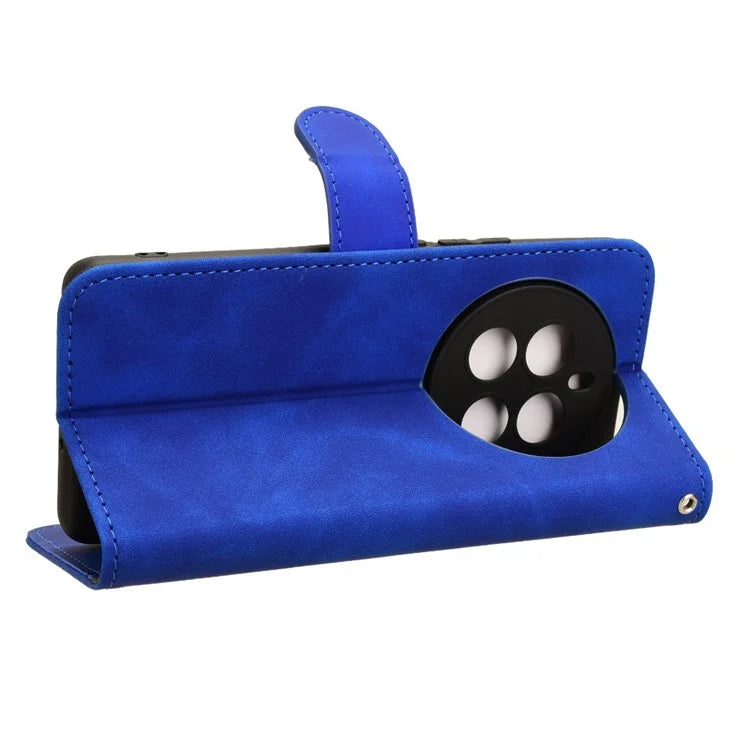 For Realme 12+ 5G Case Skin-touch Leather Wallet Phone Cover