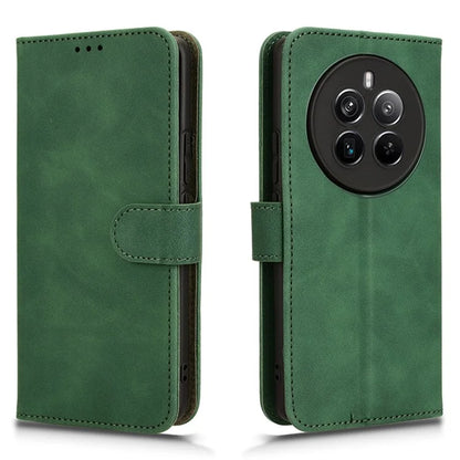 For Realme 12+ 5G Case Skin-touch Leather Wallet Phone Cover