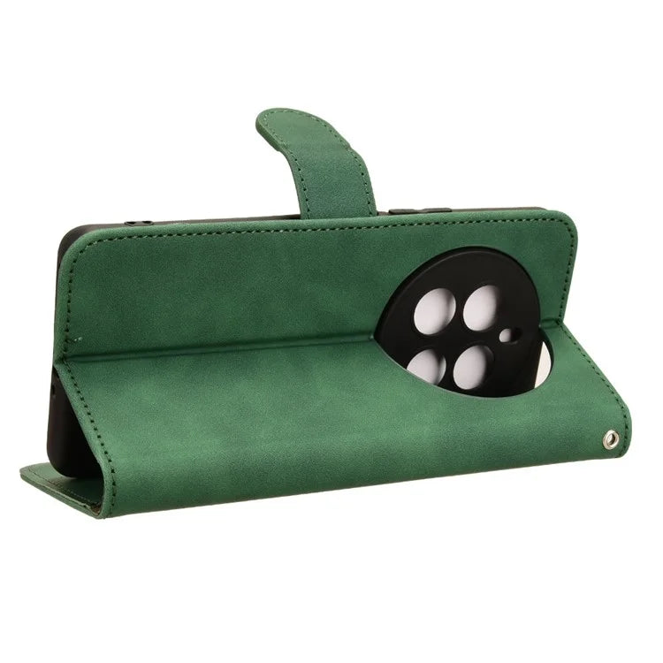 For Realme 12+ 5G Case Skin-touch Leather Wallet Phone Cover