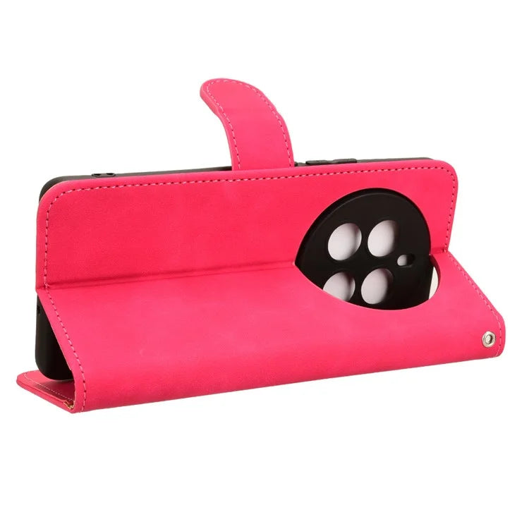 For Realme 12+ 5G Case Skin-touch Leather Wallet Phone Cover