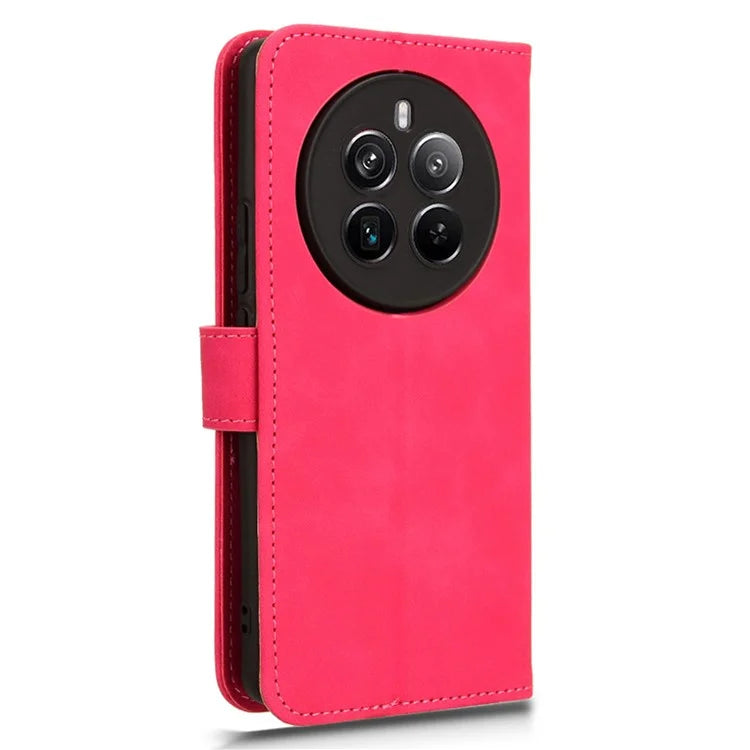 For Realme 12+ 5G Case Skin-touch Leather Wallet Phone Cover