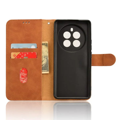 For Realme 12+ 5G Case Skin-touch Leather Wallet Phone Cover