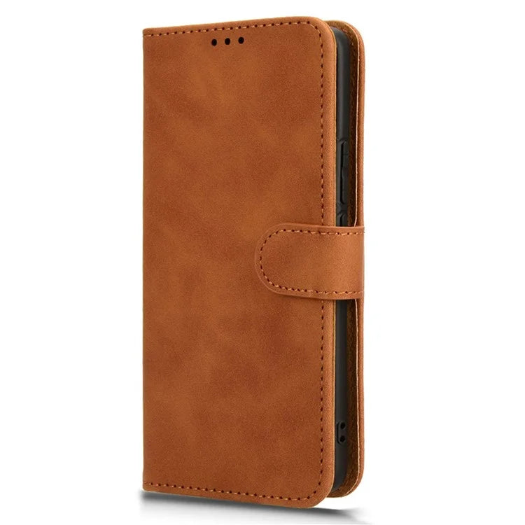 For Realme 12+ 5G Case Skin-touch Leather Wallet Phone Cover
