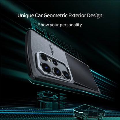 XUNDD Cyber Series for Samsung Galaxy S24 Ultra Case Acrylic + TPU Scratch Resistant Back Cover