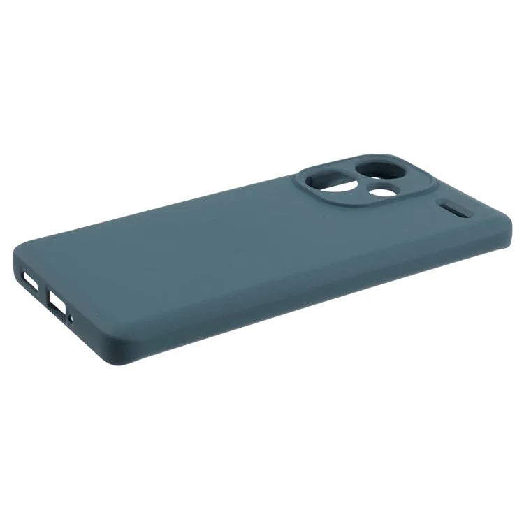 For Xiaomi Redmi Note 13 Pro+ 5G Cell Phone Case 2.0mm Scratch-resistant Soft TPU Back Coverish Green