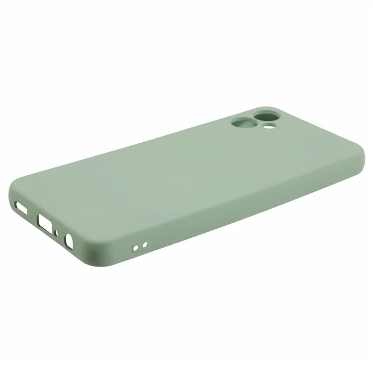 For Samsung Galaxy A05 4G Cover 2.0mm Solid Color Flexible TPU Shockproof Cell Phone Case