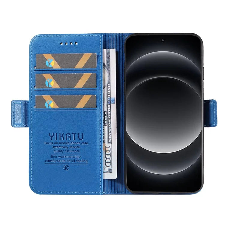 YIKATU YK-003 For Xiaomi 14 Ultra Case Anti-Scratch Leather Wallet Phone Cover
