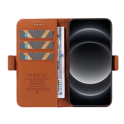 YIKATU YK-003 For Xiaomi 14 Ultra Case Anti-Scratch Leather Wallet Phone Cover