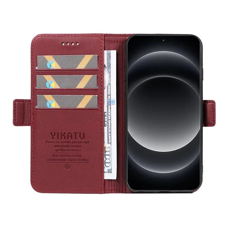 YIKATU YK-003 For Xiaomi 14 Ultra Case Anti-Scratch Leather Wallet Phone Cover