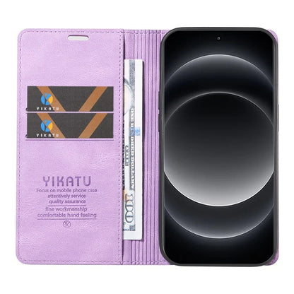 YIKATU YK-004 For Xiaomi 14 Ultra Wallet Phone Case Skin-Touch Leather Flip Cover