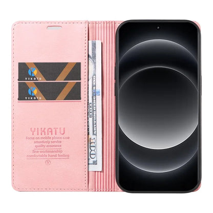 YIKATU YK-004 For Xiaomi 14 Ultra Wallet Phone Case Skin-Touch Leather Flip Cover