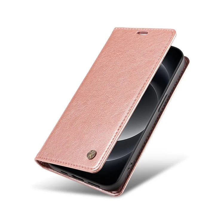 YIKATU YK-006 For Xiaomi 14 Ultra Wallet Case Magnetic Closure Leather Litchi Texture Phone Cover