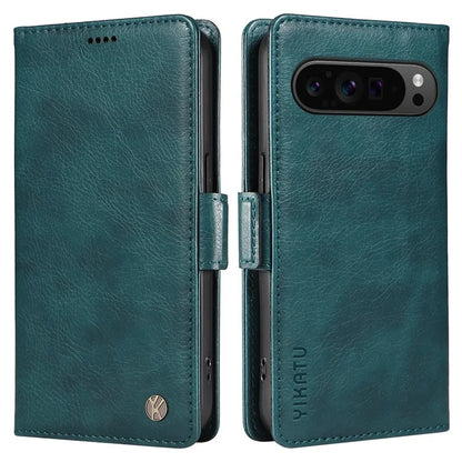 YIKATU YK-007 For Google Pixel 9 Pro Case Litchi Texture PU Leather Wallet Phone Cover
