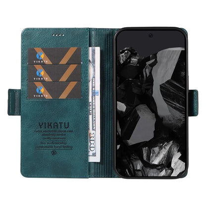 YIKATU YK-007 For Google Pixel 9 Pro Case Litchi Texture PU Leather Wallet Phone Cover