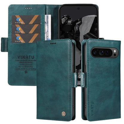 YIKATU YK-007 For Google Pixel 9 Pro Case Litchi Texture PU Leather Wallet Phone Cover