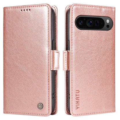 YIKATU YK-007 For Google Pixel 9 Pro Case Litchi Texture PU Leather Wallet Phone Cover