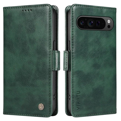 YIKATU YK-007 For Google Pixel 9 Pro Case Litchi Texture PU Leather Wallet Phone Cover