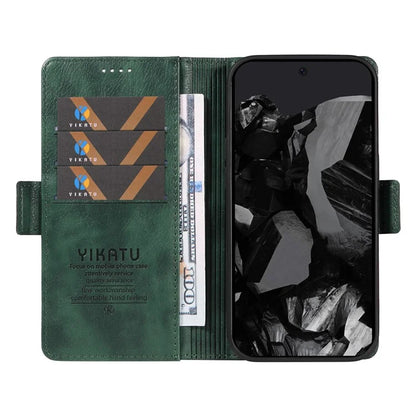 YIKATU YK-007 For Google Pixel 9 Pro Case Litchi Texture PU Leather Wallet Phone Cover