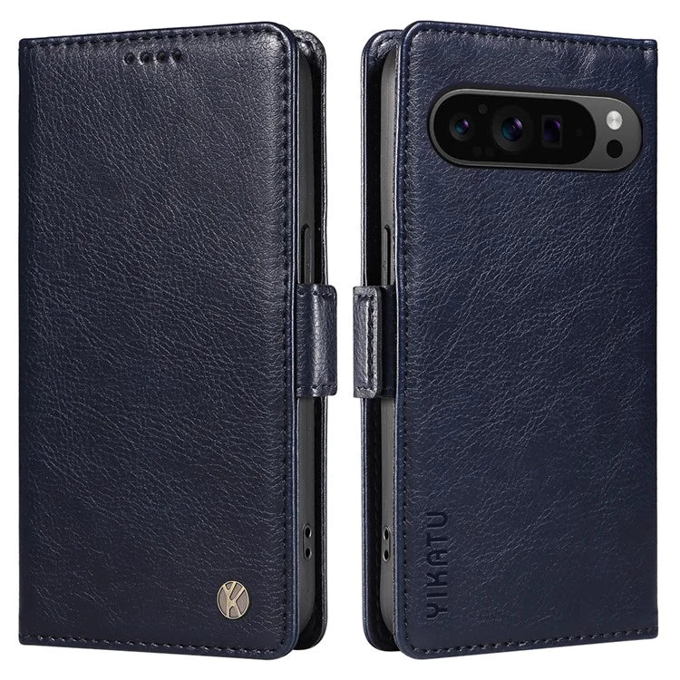 YIKATU YK-007 For Google Pixel 9 Pro Case Litchi Texture PU Leather Wallet Phone Cover