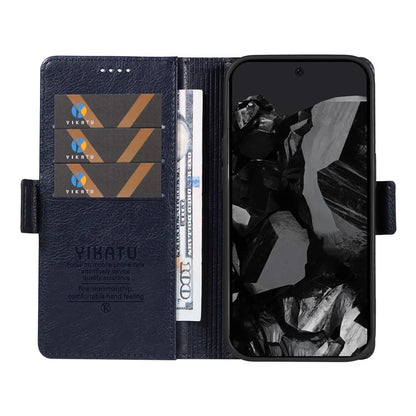 YIKATU YK-007 For Google Pixel 9 Pro Case Litchi Texture PU Leather Wallet Phone Cover