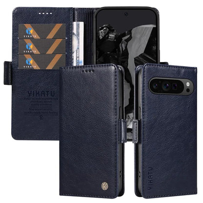 YIKATU YK-007 For Google Pixel 9 Pro Case Litchi Texture PU Leather Wallet Phone Cover