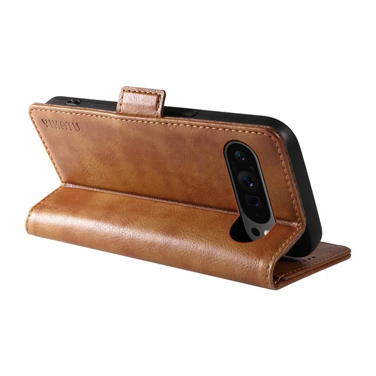 YIKATU YK-007 For Google Pixel 9 Pro Case Litchi Texture PU Leather Wallet Phone Cover