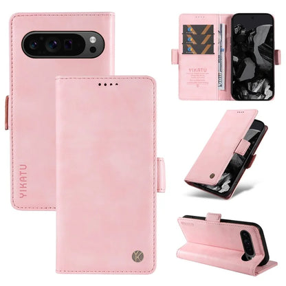 YIKATU YK-007 For Google Pixel 9 Pro Case Litchi Texture PU Leather Wallet Phone Cover