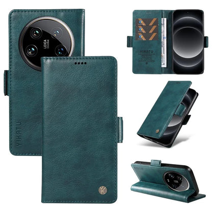 YIKATU YK-007 For Xiaomi 14 Ultra Case PU Leather Stand Folio Card Holder Phone Cover