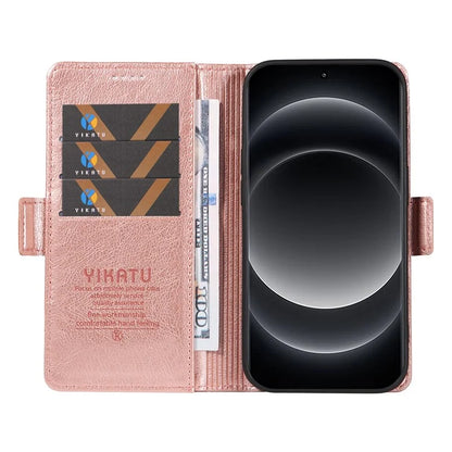 YIKATU YK-007 For Xiaomi 14 Ultra Case PU Leather Stand Folio Card Holder Phone Cover