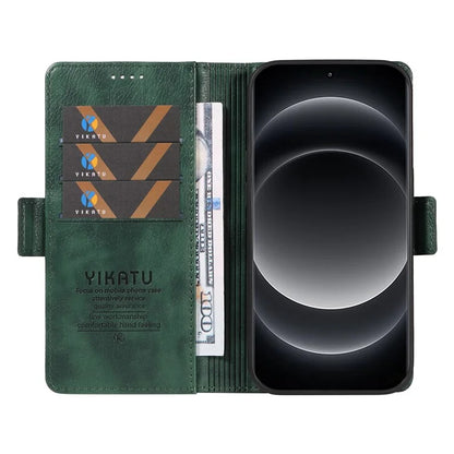 YIKATU YK-007 For Xiaomi 14 Ultra Case PU Leather Stand Folio Card Holder Phone Cover