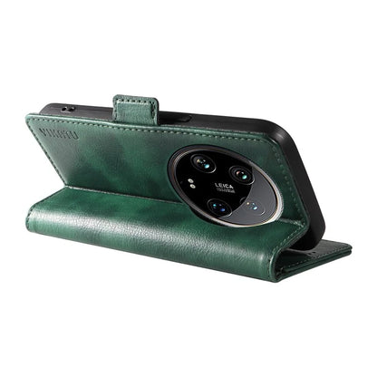 YIKATU YK-007 For Xiaomi 14 Ultra Case PU Leather Stand Folio Card Holder Phone Cover