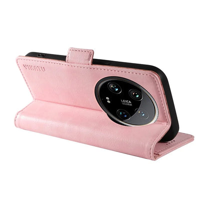 YIKATU YK-007 For Xiaomi 14 Ultra Case PU Leather Stand Folio Card Holder Phone Cover