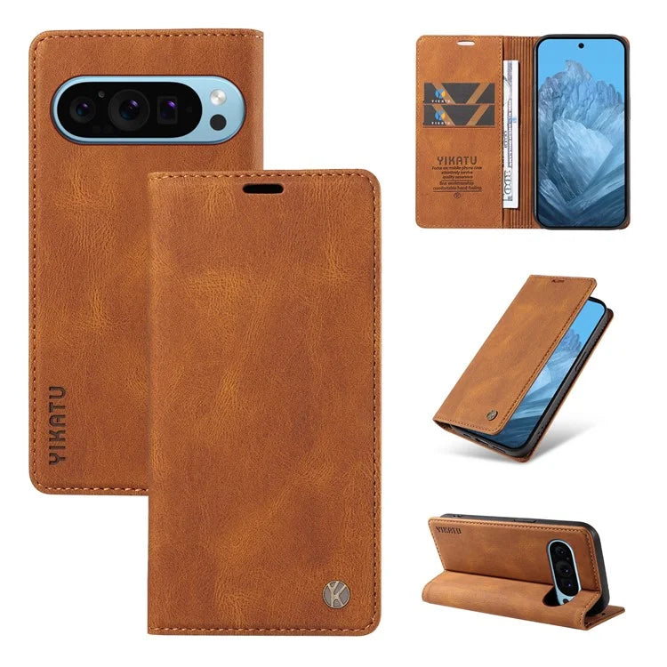 YIKATU YK-005 For Google Pixel 9 Case Leather Skin Touch Feeling Phone Cover