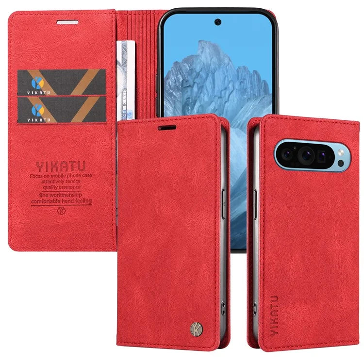 YIKATU YK-005 For Google Pixel 9 Case Leather Skin Touch Feeling Phone Cover