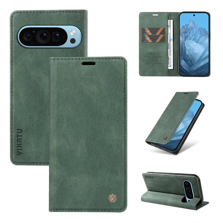 YIKATU YK-005 For Google Pixel 9 Case Leather Skin Touch Feeling Phone Cover