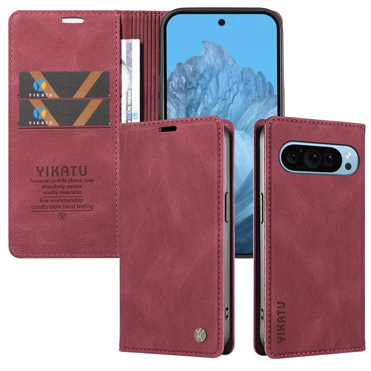 YIKATU YK-005 For Google Pixel 9 Case Leather Skin Touch Feeling Phone Cover