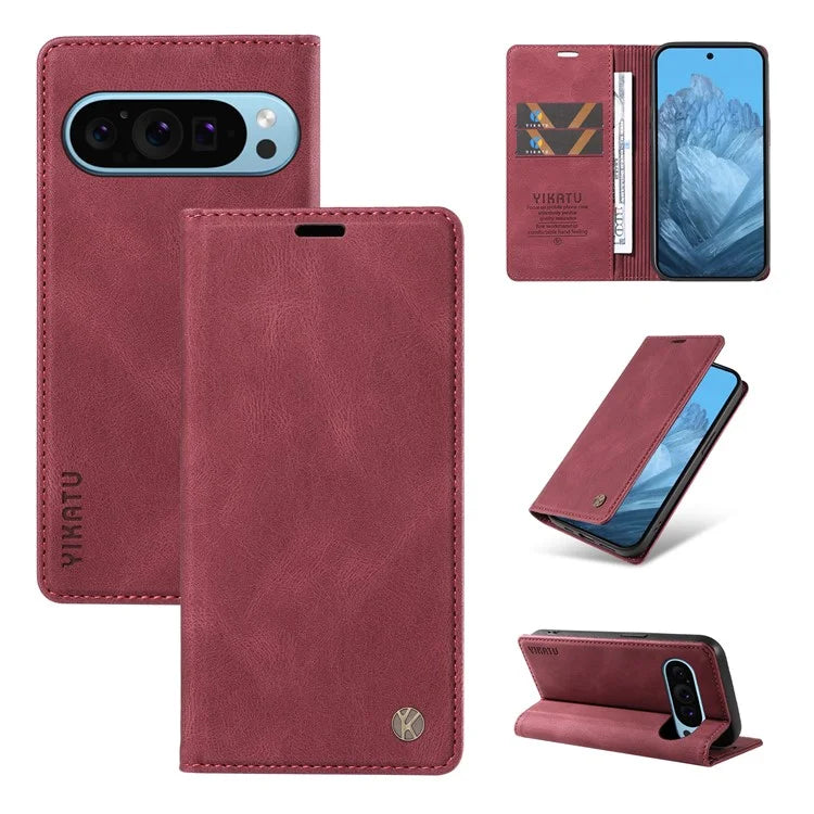 YIKATU YK-005 For Google Pixel 9 Case Leather Skin Touch Feeling Phone Cover