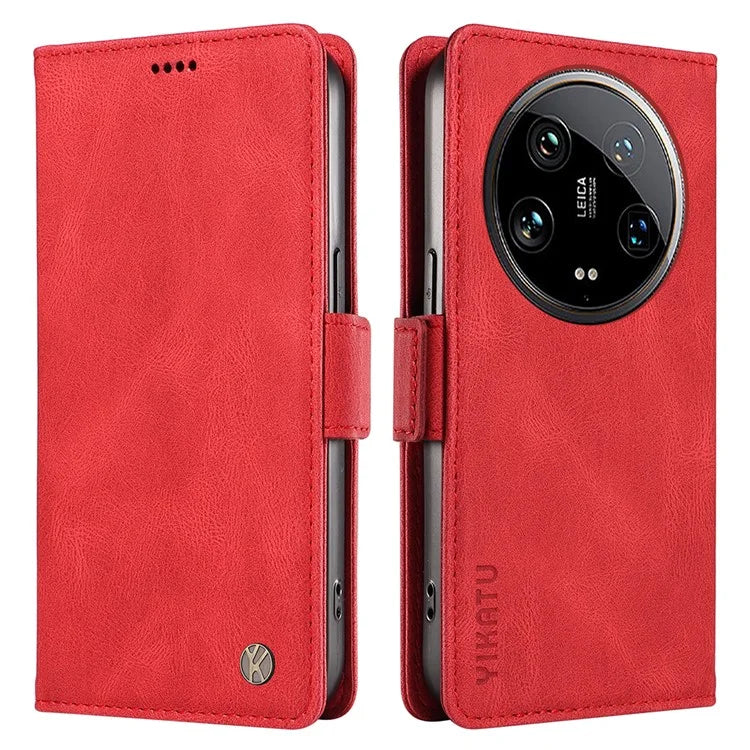 YIKATU YK-005 For Xiaomi 14 Ultra Case Wallet Leather Shockproof Phone Cover