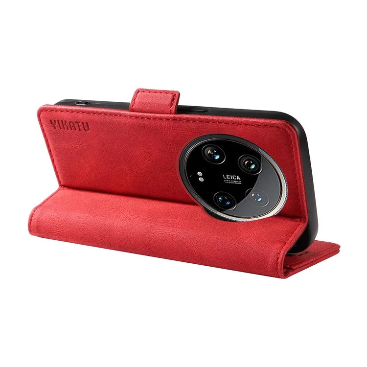 YIKATU YK-005 For Xiaomi 14 Ultra Case Wallet Leather Shockproof Phone Cover
