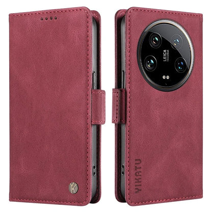 YIKATU YK-005 For Xiaomi 14 Ultra Case Wallet Leather Shockproof Phone Cover