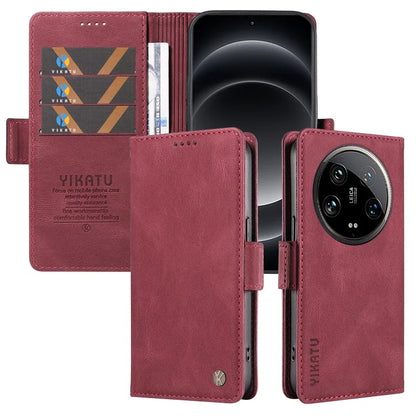 YIKATU YK-005 For Xiaomi 14 Ultra Case Wallet Leather Shockproof Phone Cover