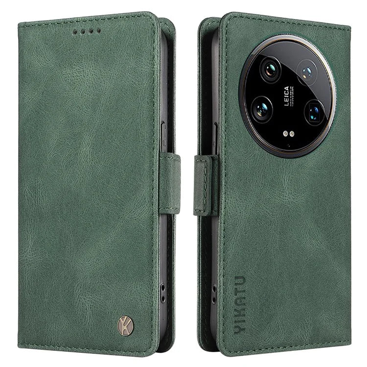 YIKATU YK-005 For Xiaomi 14 Ultra Case Wallet Leather Shockproof Phone Cover