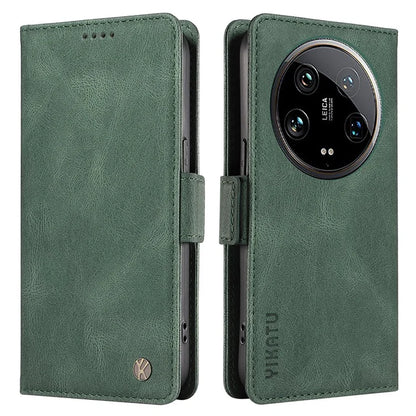 YIKATU YK-005 For Xiaomi 14 Ultra Case Wallet Leather Shockproof Phone Cover