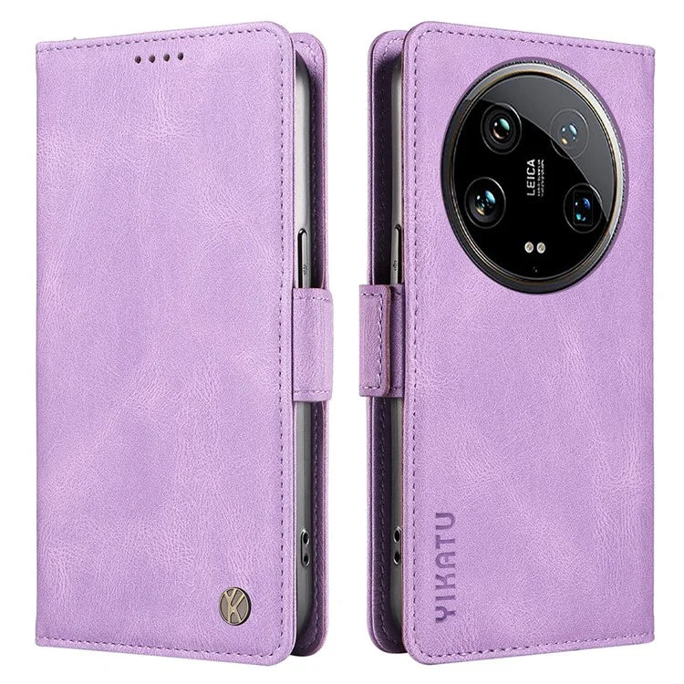 YIKATU YK-005 For Xiaomi 14 Ultra Case Wallet Leather Shockproof Phone Cover