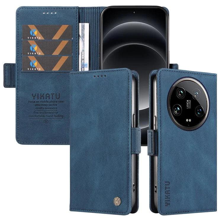 YIKATU YK-005 For Xiaomi 14 Ultra Case Wallet Leather Shockproof Phone Cover