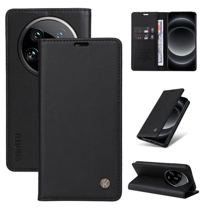 YIKATU YK-001 For Xiaomi 14 Ultra Case Magnetic Closure PU Leather Cover