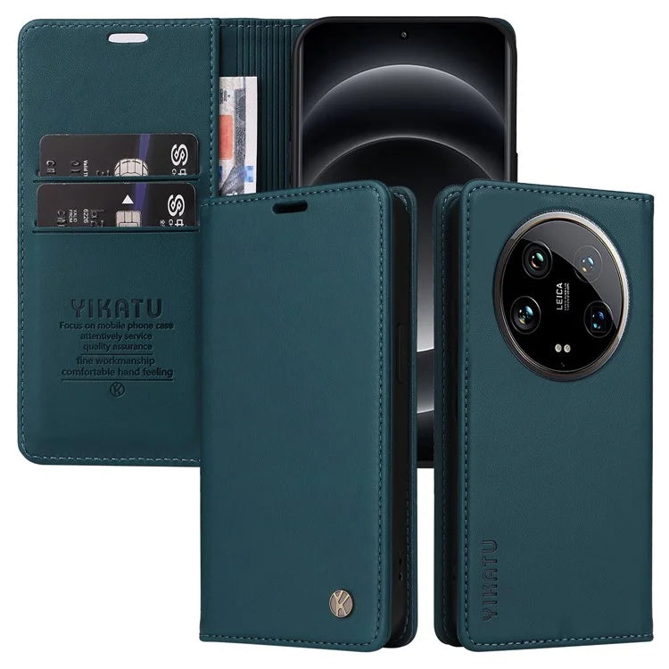 YIKATU YK-001 For Xiaomi 14 Ultra Case Magnetic Closure PU Leather Cover