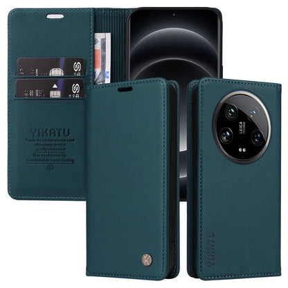 YIKATU YK-001 For Xiaomi 14 Ultra Case Magnetic Closure PU Leather Cover