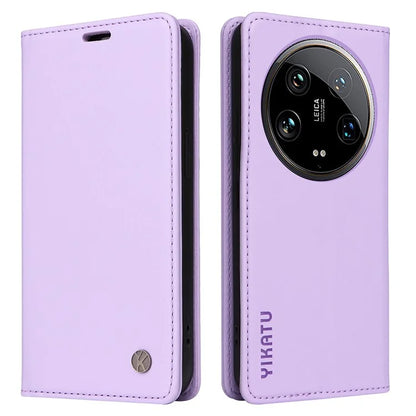 YIKATU YK-001 For Xiaomi 14 Ultra Case Magnetic Closure PU Leather Cover